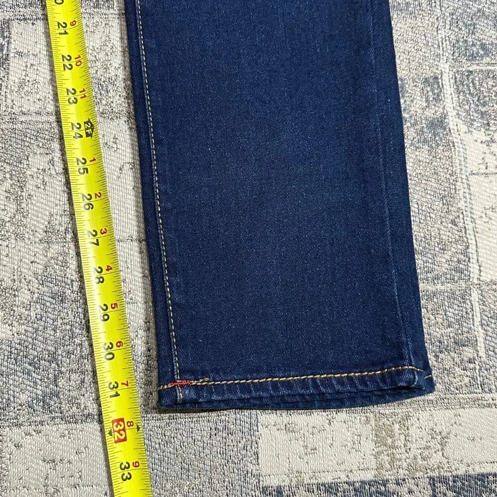True Religion Men Jeans Blue ROCCO Big T Flap Relaxed Skinny $199 size 34 36 NEW